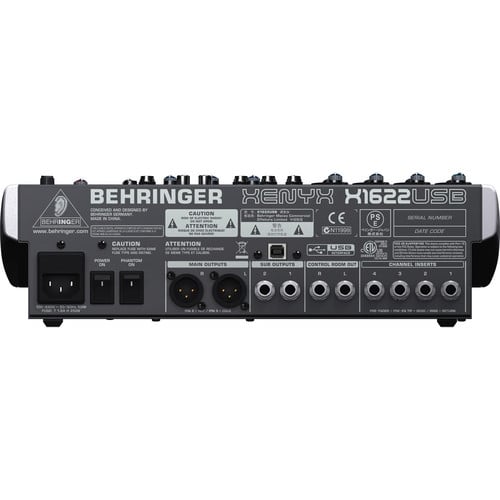 Behringer X1622USB Premium 16-Input 2/2-Bus Mixer Behringer X1622USB Premium 16-Input 2/2-Bus Mixer