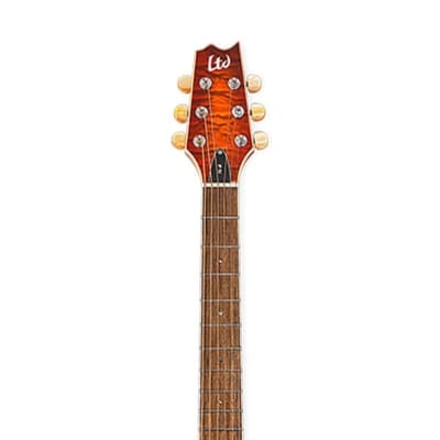 ESP LTL6QMTEB LTD TL-6 Thinline Tiger Eye Burst Finish Acoustic Guitar ESP LTL6QMTEB LTD TL-6 Thinline Tiger Eye Burst Finish Acoustic Guitar
