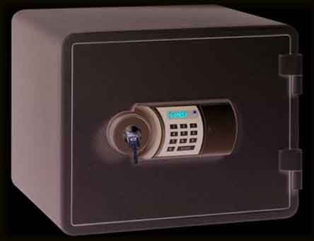 EAGLE YESM-015K FIRE RESISTANT SAFE, DIGITAL AND KEY LOCK (WHITE)