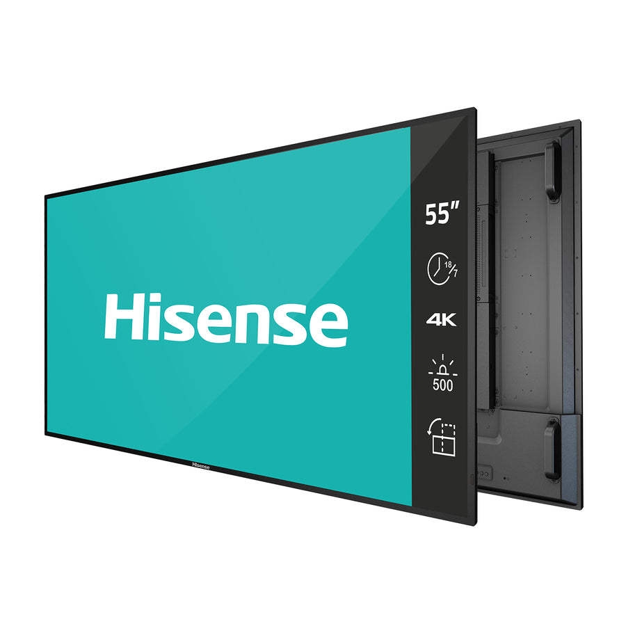 HiSense 55” 4K UHD Digital Signage Display - 18/7 Operation – 55B4E31T