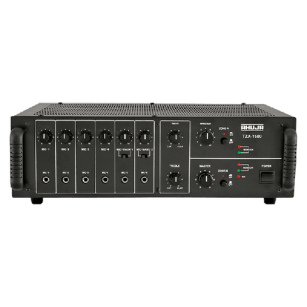 Ahuja TZA1500 6-Microphone 2-Aux Input PA Amplifier