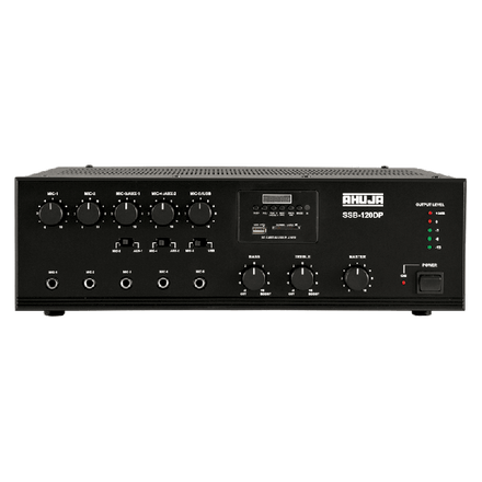 Ahuja SSB120DP USB-SD 5-Microphone & 2-Aux Input PA Amplifier