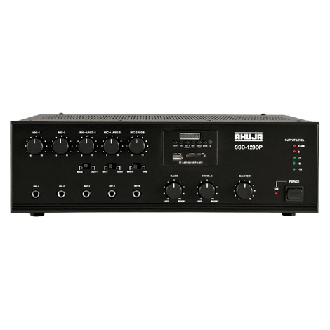 Ahuja SSB120DP USB-SD 5-Microphone & 2-Aux Input PA Amplifier