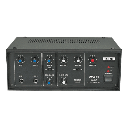 Ahuja DMX40 4Mono Input w/ Echo Reverb Effects Audio Mixer