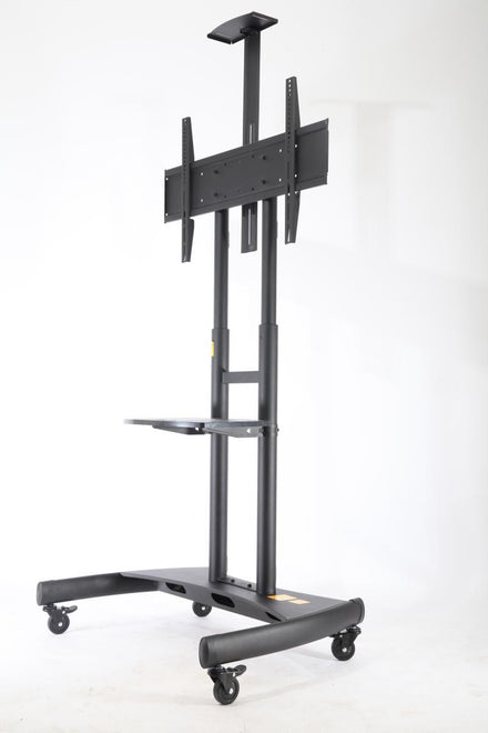 Hikvision DS-D5ABL black steel mobile bracket for 55-80-inch interactive displays