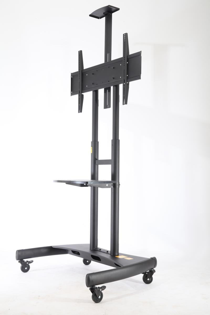 Hikvision DS-D5ABL black steel mobile bracket for 55-80-inch interactive displays