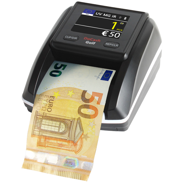 DoCash Golf TFT Automatic Currency Detector, SKU: DoCash Golf TFT – Professional Banknote Verification Equipment
