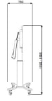 Anchor Electrical Height Adjustable and Tiltable Mobile System for Secondary School and Grown-ups