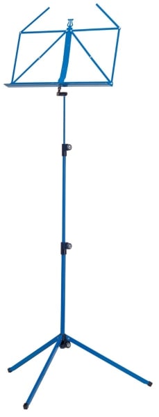 K&M 10010 Height Adjustable Music Stand - Blue