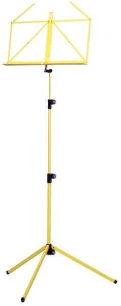 K&M 10010 Height Adjustable Music Stand - Yellow
