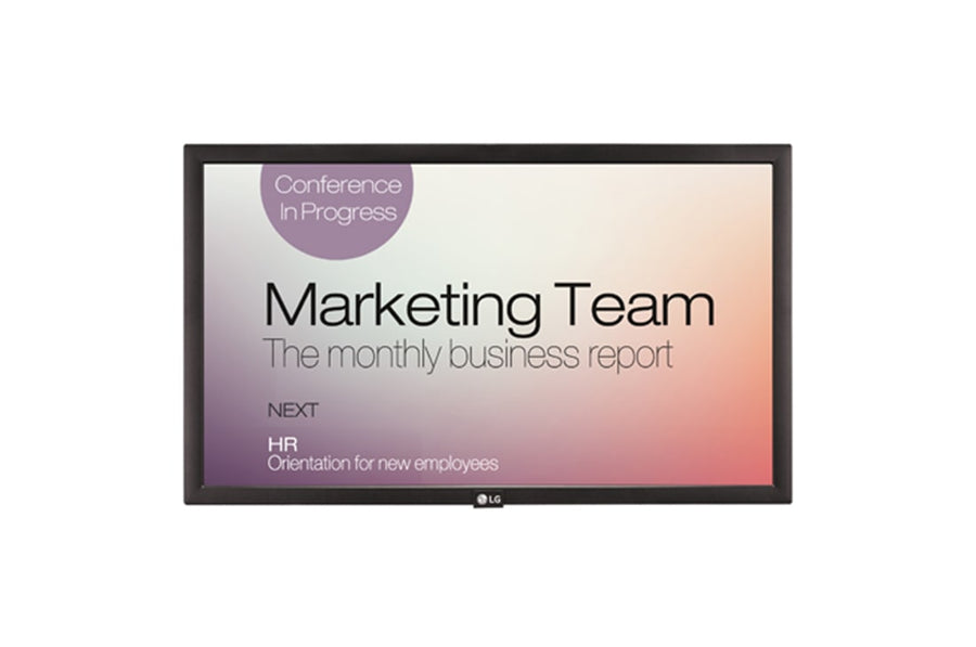 LG Digital Signage IPS-Type LCD HD Display 22", Brightness 250 cd/m², 18/7 Operation, 22SM3B