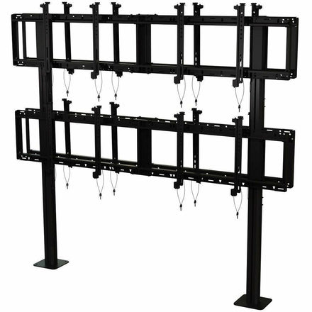 Peerless DS-S560-B2X2 back-to-back modular video wall pedestal mount for four displays