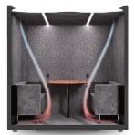 WorkBooth Four Smart Management, Soundproof Design, Eco-Friendly Workspace Pod
