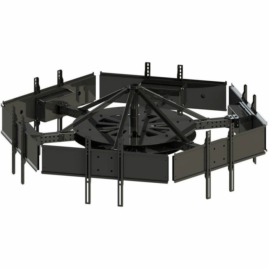 Peerless DST942-6 multi-display ceiling mount with six telescoping arms for 37-42-inch displays
