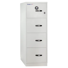 Chubbsafes Fire File 31” M-270 (4 Drawers) 1 Key Lock 136L Fire And Burglary Proof Filing Cabinet