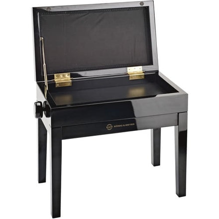 K&M 13950-100-21 Piano Bench with Velvet Seat Cushion