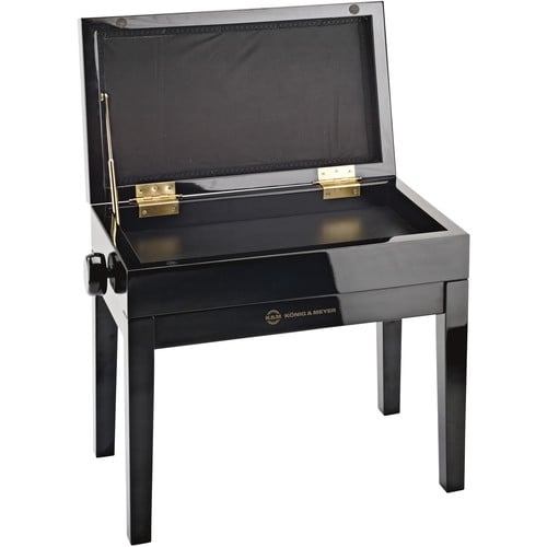 K&M 13950-100-21 Piano Bench with Velvet Seat Cushion