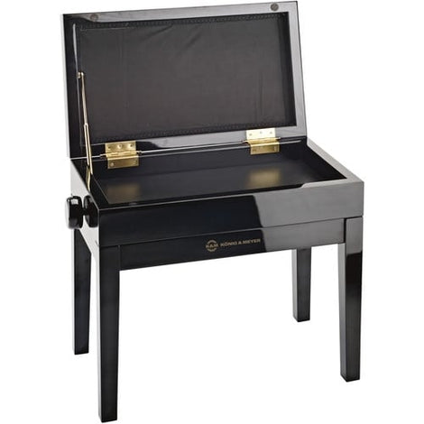 K&M 13950-100-21 Piano Bench with Velvet Seat Cushion