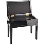K&M 13950-100-21 Piano Bench with Velvet Seat Cushion