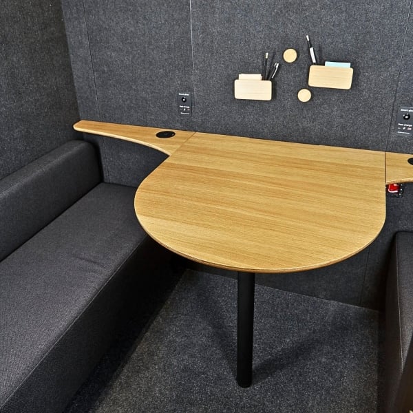 WorkBooth Four Smart Management, Soundproof Design, Eco-Friendly Workspace Pod