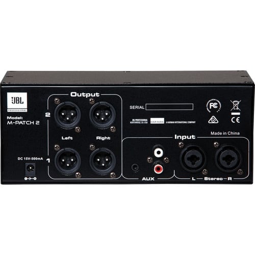 JBL M Patch 2 Passive Stereo Controller and Switch Box