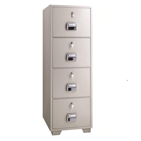 Eagle SF680-4OKK Fire-Resistant 4-Drawer Filing Cabinet with Key Lock, SKU SF680-4OKK