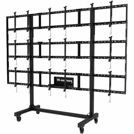 Peerless DS-C555-3X3 portable video wall cart for 46-55-inch displays