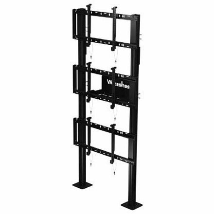 Peerless DS-S560-1X3 modular video wall pedestal mount for three displays