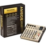Phonic AM8GE Bluetooth TF Recorder & USB Interface AM Gold Edition Compact Mixer