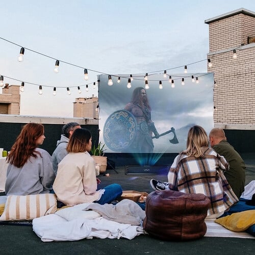 VAVA Chroma 2000 Lumens XPR 4K UHD Ultra-Short Throw Laser DLP Smart Home Theater Projector