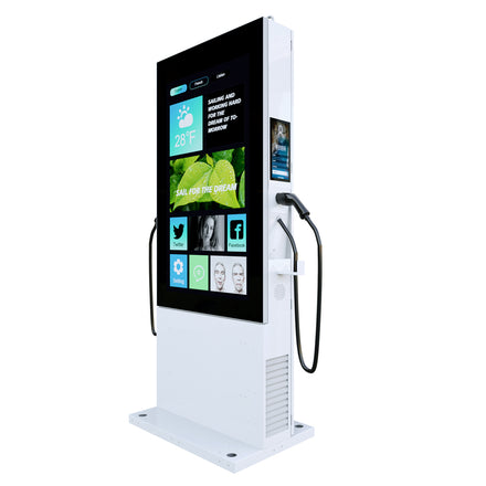Marvel MWE986 55-inch outdoor digital signage for EV charging station