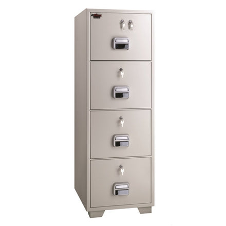 Eagle SF680-4TKK Filing Cabinet Safe, 4 Drawers, Key Lock Top Drawer, Secure Storage