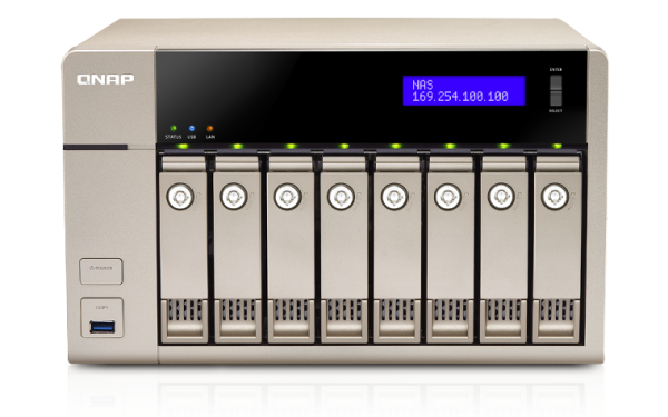 QNAP TVS-863 (TVS-863+-16G) (AMD 2.4, 16GB, QTS 4.1)