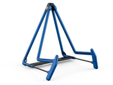 K&M 17580 Heli 2 Acoustic Guitar Stand - blue