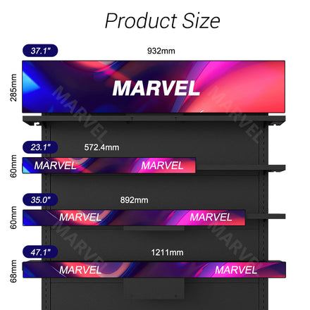 Marvel High Brightness Stretched Bar LCD Display MWE663 digital signage