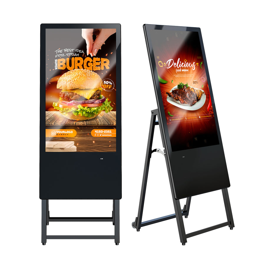 Marvel MWE-DAB 32-inch indoor digital poster display with foldable stand