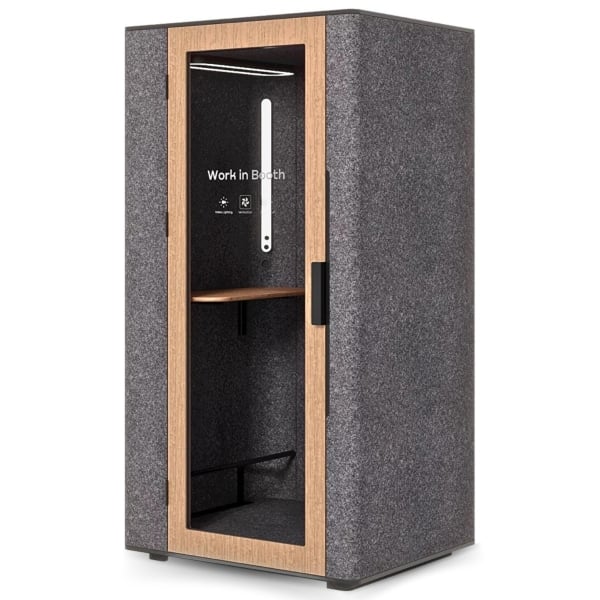 WorkBooth One Soundproof, Smart-Managed, Eco-Friendly Private Workspace Pod