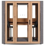 WorkBooth Two Smart Management, Soundproof Design, Eco-Friendly Materials, Transformer Table, Private Workspace Pod