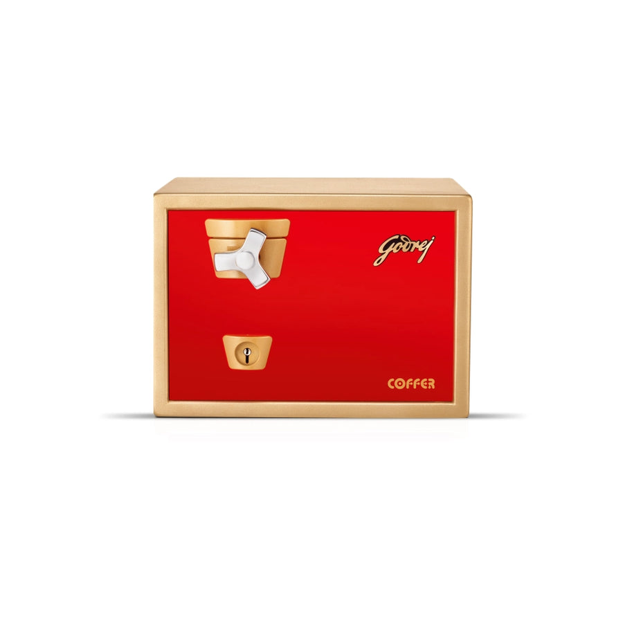 Godrej Premium Coffer V1 Red Home Locker – Secure Safe | SKU: Premium Coffer V1