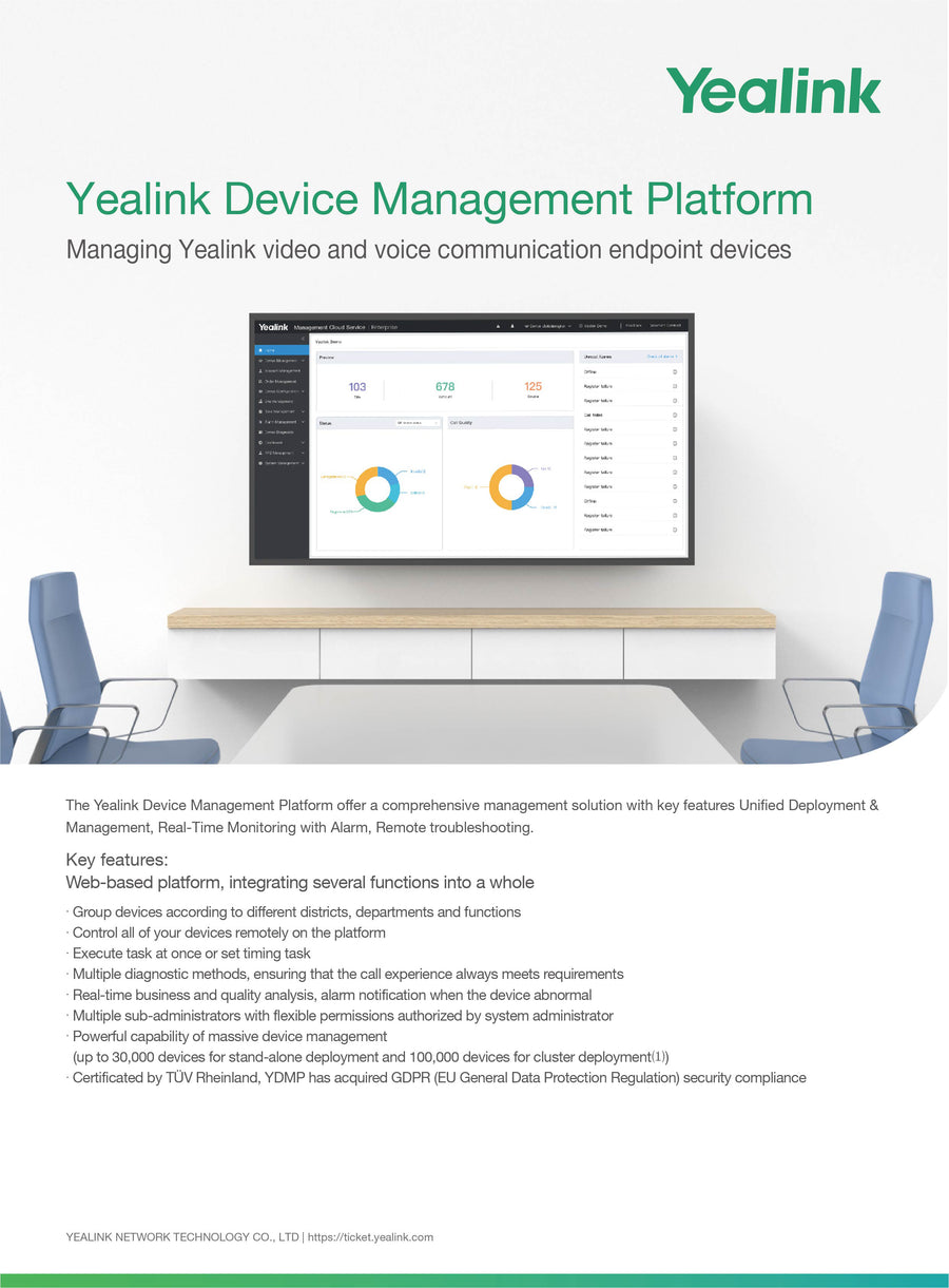 Yealink Device Management Platform software