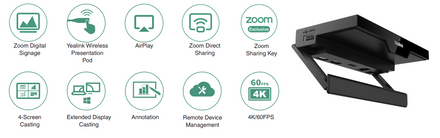 Yealink RoomCast wireless presentation system for Zoom Rooms