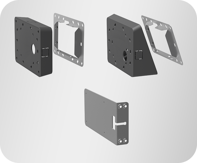 Yealink RoomPanel Mount Kits for walls and glass