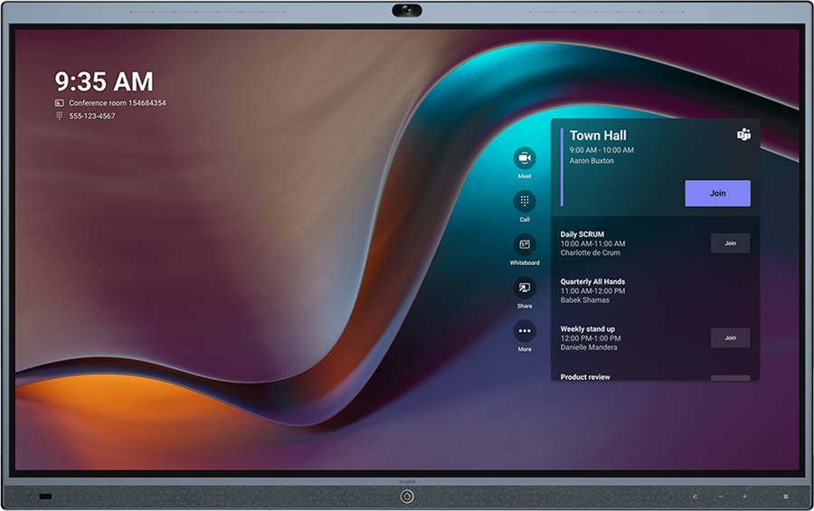 Yealink MeetingBoard all-in-one interactive flat panel with 4K camera