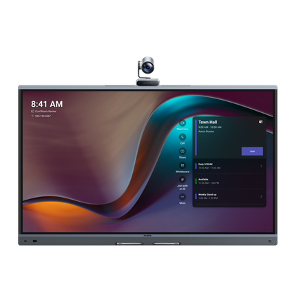 Yealink MeetingBoard Pro interactive whiteboard with triple camera and 4K touch display