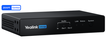 Yealink AVBridge compact audio box and A/V signal extender