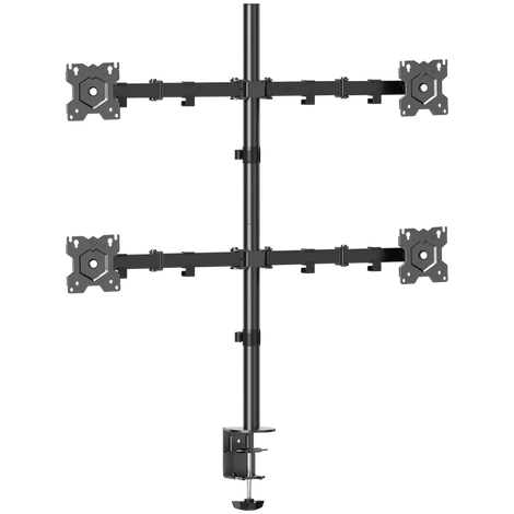 Prestigio ONKRON Quad Monitor Stand for 13 to 34-Inch LCD LED OLED Screens up to 8 kg Black - D421E-B