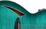 ESP LTL6FMAQMB LTD TL-6 Thinline Acoustic Aqua Marine Burst Finish Guitar