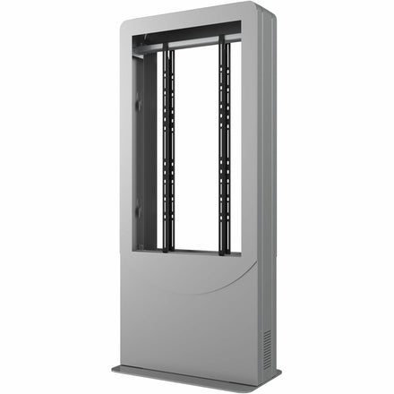 Peerless KIPC2565B-S-EUK 65-inch portrait back-to-back digital signage kiosk in silver
