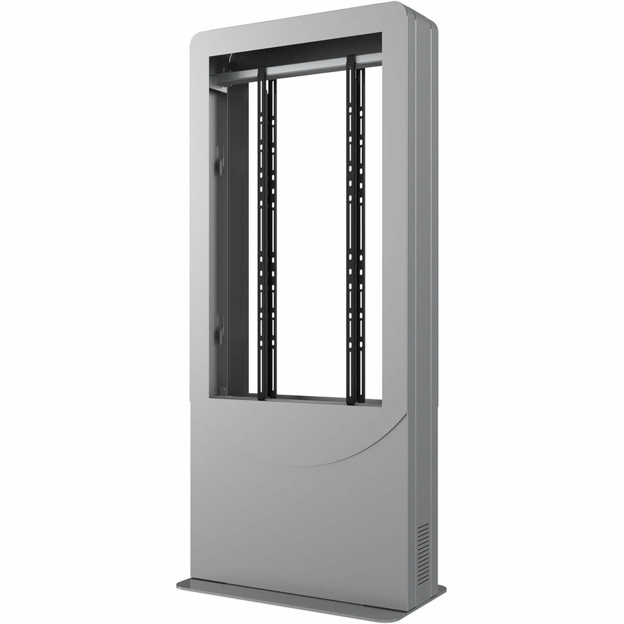 Peerless KIPC2565B-S-EUK 65-inch portrait back-to-back digital signage kiosk in silver