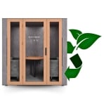 WorkBooth Four Smart Management, Soundproof Design, Eco-Friendly Workspace Pod